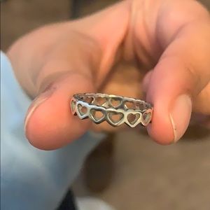 James Avery Tiny Hearts Band Size 7.5